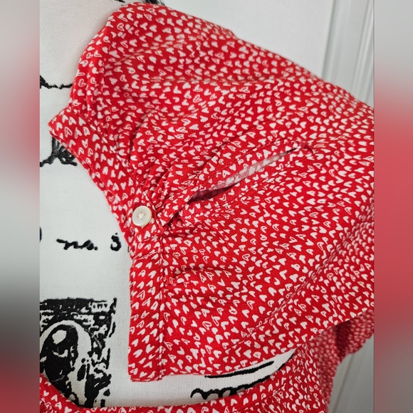 Red Ruffle blouse - Picture 4 of 5